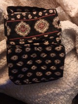 Vera Bradley Classic Black Out To Lunch Bag  EUC - £12.47 GBP