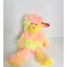 NWT 2002 TY Punkies Collection Sherbet Colored- Rainbow Bear Pink Yellow Orange - £12.45 GBP
