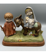 Vtg Scioto Molds 1981 Mary Joseph Jesus Figurine Christmas Nativity Set ... - $291.89 MXN