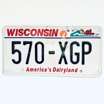  United States Wisconsin Dairyland Passenger License Plate 570-XGP - £13.36 GBP