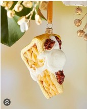 Apple Pie &amp; ice cream Polish Glass Christmas Tree Ornament Neiman Marcus  - $35.59