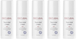 5 pcs. Decubal Face Vital Cream, caring, nourishing and refreshing - 50 ml - £114.84 GBP