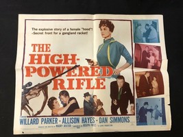 High-Powered Rifle Original Half Sheet Poster Willard Parker - $38.80