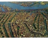 Airline Issued KLM Aerial View Amsterdam Postcard Royal Dutch Airlines - $17.80