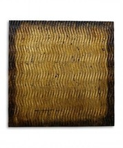 Metallic S Pattern Brown Wall Art, 24 x 24 in. - £107.68 GBP
