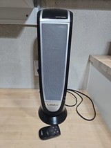 Lasko 1500 Watt 23&quot; Oscillating Ceramic Tower Space Heater Fan w/ Remote Tested - £22.05 GBP