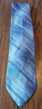 Puritan Mens Tie Blue White Classic Striped Necktie - $9.89