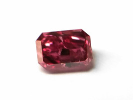 Real 0.13ct Natural Loose Fancy Vivid Purple Pink Color Diamond GIA Radiant SI2 - £15,421.88 GBP