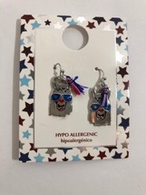 Llama Earrings With Red White And Blue Tassels and Sunglass No Llama Drama Here - £11.64 GBP