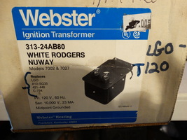 Webster Ignition Transformer 313-24AB80 WAYNE White Rodgers Nuway 7002 &amp;... - $74.25