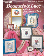 Bouquets &amp; Lace Leaflet  #217 Cross Stitch 19 Designs by Anne Van Wagner... - £1.57 GBP