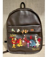 Rare Vintage Walt Disney World Winnie the Pooh &amp; Friends Faux Leather Ba... - $148.50