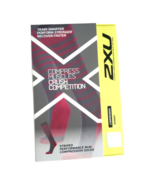 2XU Women&#39;s Striped Performance Run Compression Socks Cherry Pink / Grey... - $44.55