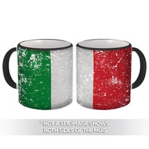 Italy : Gift Mug Flag Retro Artistic Italian Expat Country - £12.68 GBP
