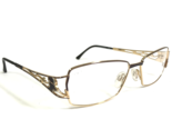 Cazal Eyeglasses Frames MOD.1026 COL.161 Brown Gold Square Wire Rim 55-1... - $214.84