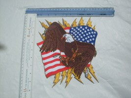 Eagle USA Flag large Patch embroidered Patch - £13.93 GBP