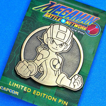 Mega Man Battle Network Megaman.EXE Limited Edition Gold Enamel Pin Figure - £39.33 GBP