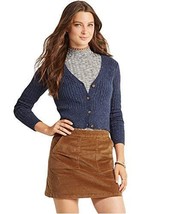 Aeropostale Womens Shrunken Cardigan Sweater 404 Blue Juniors Size Small - £13.63 GBP