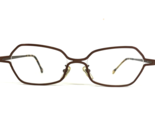Vintage La Eyeworks Brille Rahmen LAZY J 445 Matt Brown Geometrische 50-... - $74.22