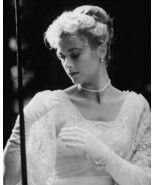 The Swan Grace Kelly elegant portrait in white dress and gloves 12x18 Po... - $373.69 MXN