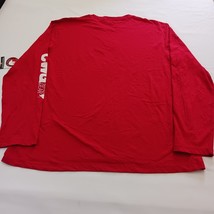 Canada Weather Gear Crewneck Men's Red Cotton Long Sleeve Graphic T-Shirt Sz 2XL image 2