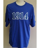 PHI BETA SIGMA FRATERNITY T-SHIRT 1914 Phi Beta Sigma Fraternity Blue T-... - £23.73 GBP