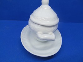 Mikasa Medici Small Condiment Dish With Lid And Spoon VGC 3&quot;W X 5&quot;L X 2 ... - $19.00