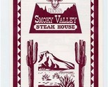 Smoky Valley Steak House Menu &amp; Drink Menu Foxboro Massachusetts  - £21.79 GBP