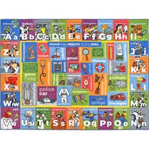 | Looney Tunes Kids Educational Rug Abc Alphabet, Jobs &amp; Objects Matching Learni - £72.38 GBP