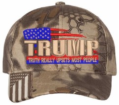 Trump 2024 Hat - Truth Really Upsets Most People Embroidered Trump Hat -... - £19.97 GBP