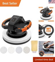 Ergonomic Professional Polisher with 4 Bonnets - Perfect for Cars &amp; Furn... - $1,400.96 MXN