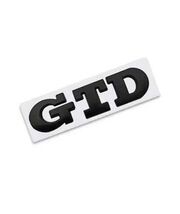 3D Metal GTD Logo Rear Boot Trunk Emblem Badge Decals for VW Polo Golf 5... - $20.99