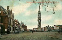 1904 Postcard Clarkson&#39;s Monument &amp; Post Office Wisbech Cambridgeshire Uk - £6.86 GBP