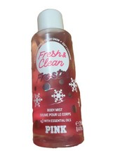Victoria&#39;s Secret Pink Fresh &amp; Cl EAN Frosted Cashmere Body Mist 8.4oz New - £13.62 GBP