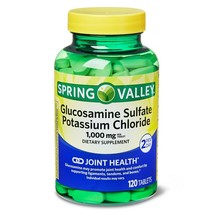 Spring Valley Glucosamine Sulfate Potassium Chloride Tablets, 1000mg, 12... - £26.89 GBP
