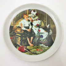 Vintage Norman Rockwell Circus Runaway Clown Crying Young Boy Collectors Plate - £10.24 GBP