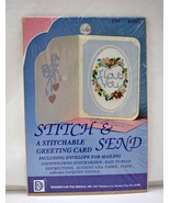 Stitch &amp; Send Love Greeting Card Counted Cross Stitch Kit-Designs For th... - $12.95 CAD