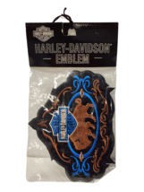 Harley Davidson 8&quot;x 6&quot; Buffalo Emblem Motorcycle Western Vest Sew on Pat... - $315.51 MXN