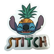 Stitch, Pineapple Color Vinyl Decal Sticker - New Disney Sticker, 1.5 x 2.75 in - £1.55 GBP