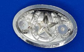 Lone Star / Horseshoe Western Style Concho Conchos 1 3/4&quot; x 1 1/8&quot;  Five... - $9.99