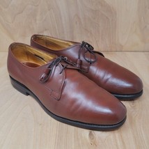 Allen Edmonds Mens Oxfords Sz 10.5 E Menton Brown Leather Derby Vintage Shoes - £50.25 GBP