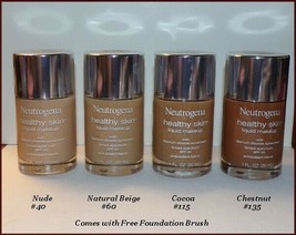NEW Neutrogena Healthy Skin Liquid Makeup ~SPF 20  Choose Your Shade  FREE GIFT - $10.95
