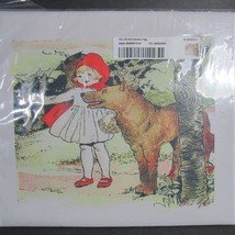 12x18 garden flag - Little Red Riding Hood and Dog - Wolf, Fairy Tale NEW IN BAG - £3.38 GBP