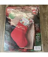 BUCILLA &quot;Christmas Toys&quot; Counted Cross Stitch Stocking Kit NIP #84851 - $24.99
