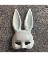 Iridescent Plastic Masquerade Costume Party Bunny Mask Women 13” Pre-owned - €8,56 EUR