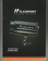 Flashpoint Studio Strobe FPBF300 Instruction Manual Used - $5.99