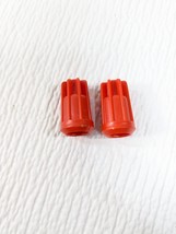 Vintage GI Joe Terror Drome Large Cannon Tip Cap SET 2 red Original Playset Part - $27.00