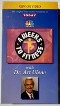 4 Weeks To Fitness with Dr Art Ulene 1997 VHS NBC News Today Show Exercises - £2.30 GBP