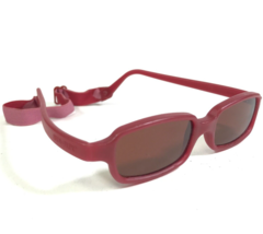 Miraflex Sunglasses NEW BABY 2 Red Rectangular Frames with Red Lenses 42... - $65.26