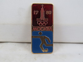 Vintage Summer Olympic Pin - Moscow 1980 Soccer Event - Stamped Pin - $15.00